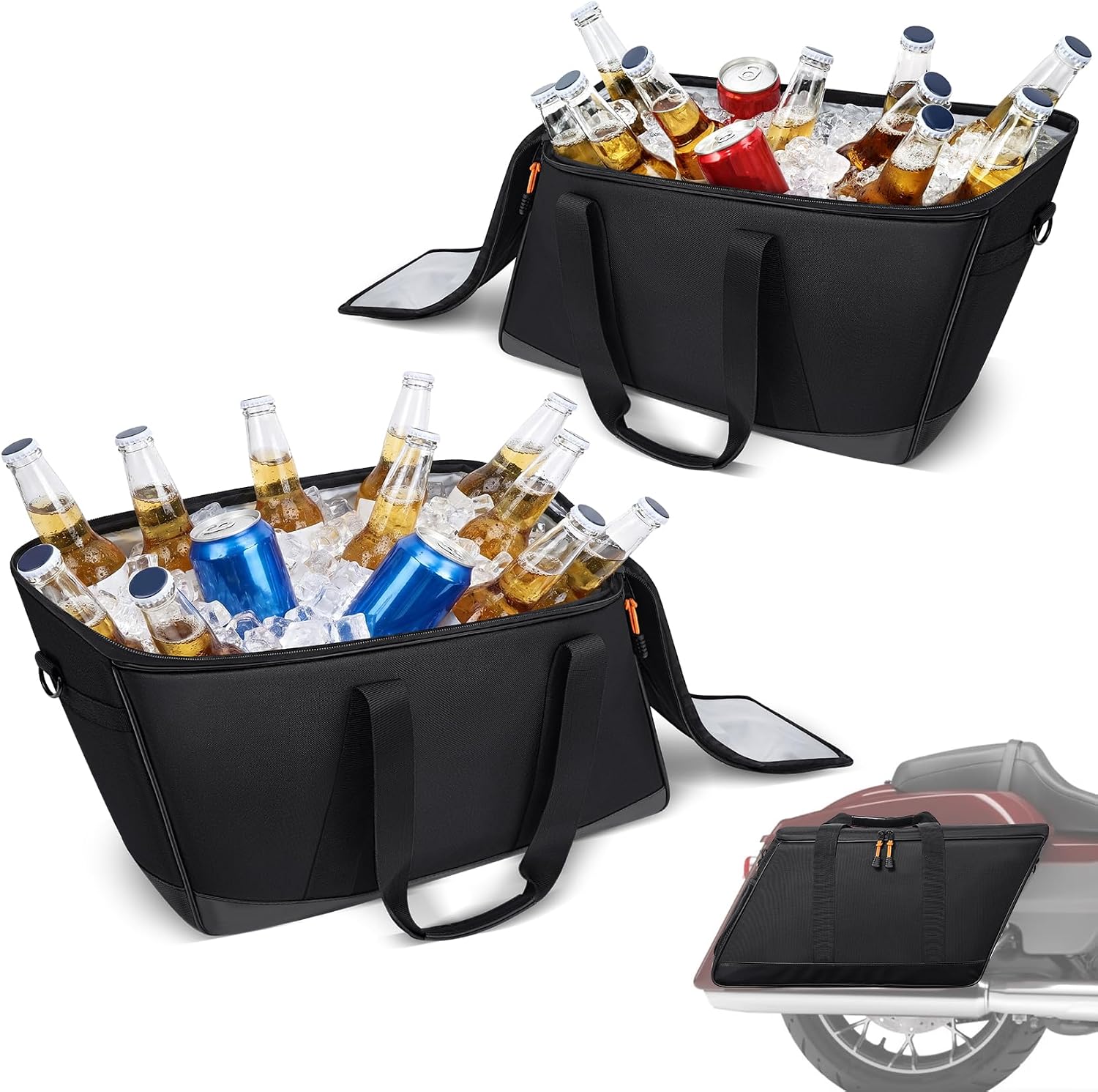Alforja refrigerante para motocicleta 22L negra