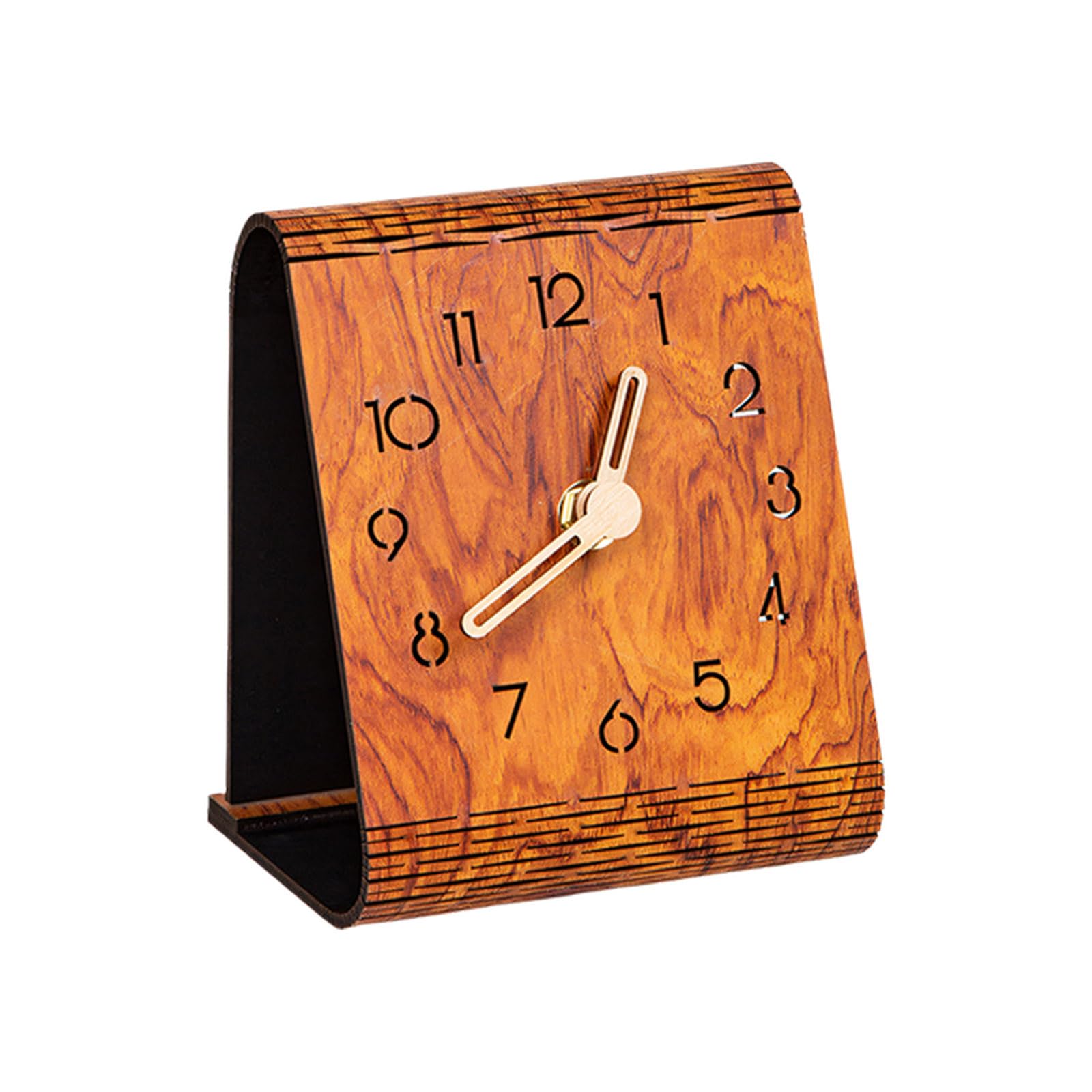 Kaeltsyn Bedside Clock Analog Battery Operated for Shelf Bedroom Decor Bedside Clock