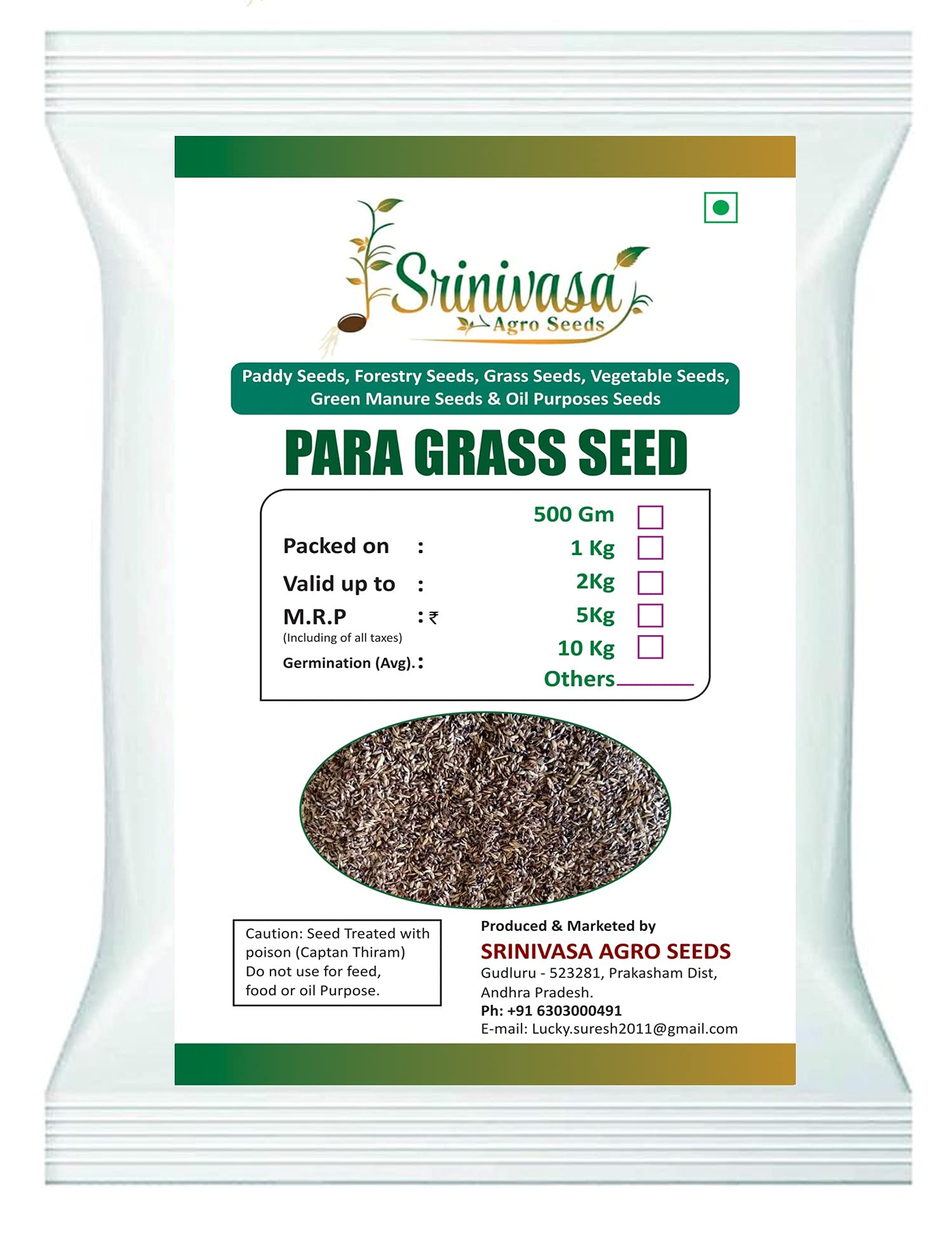 Srinivasa Agro Seeds para Grass/Brachiaria Mutica Seeds, 10kg (B09FLQTF47) Amazon Price History, Amazon Price Tracker
