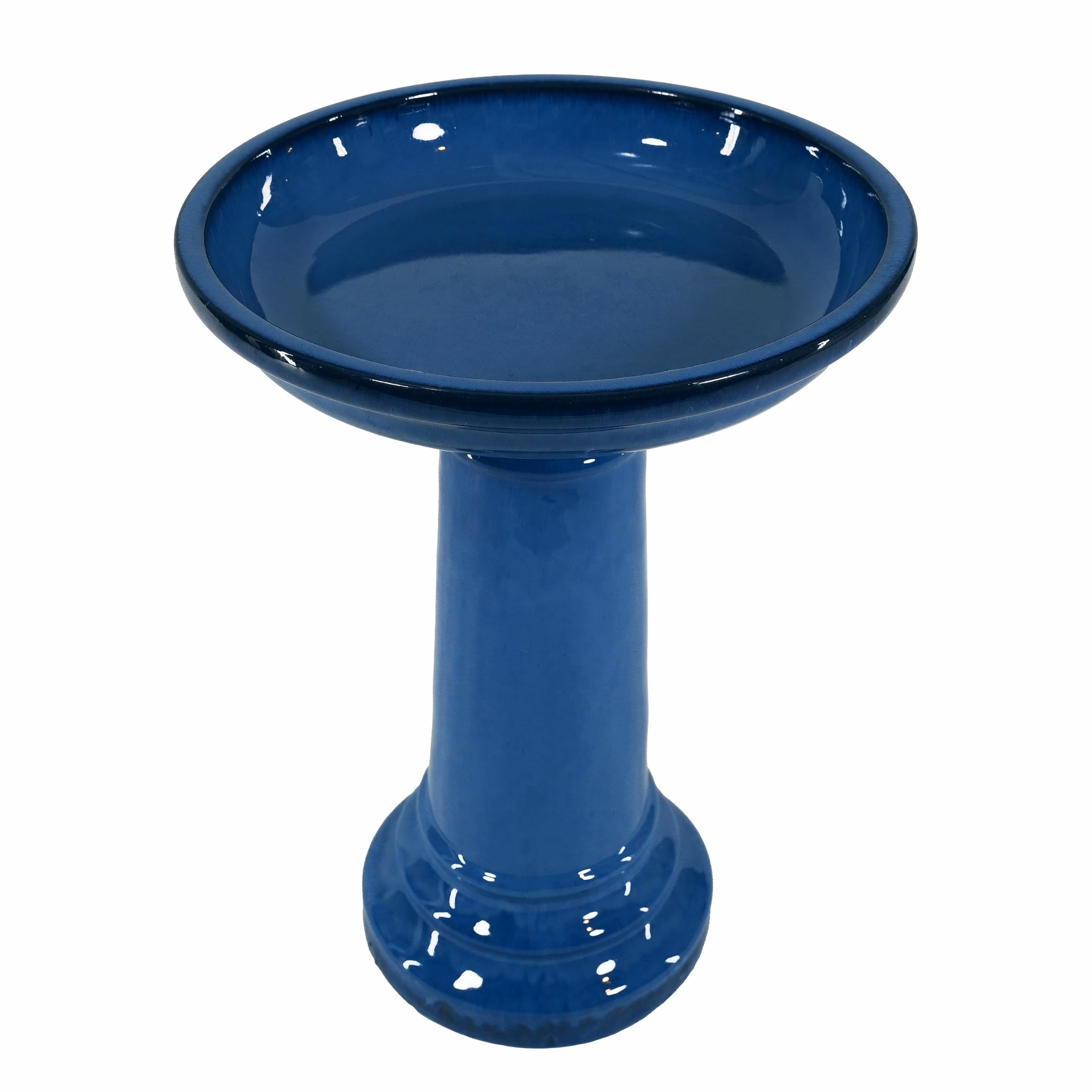 Smart Vida 207104-bt aviatra Bebedero para pájaros de cerámica, Color Azul, con fácil Montaje y Gran Durabilidad