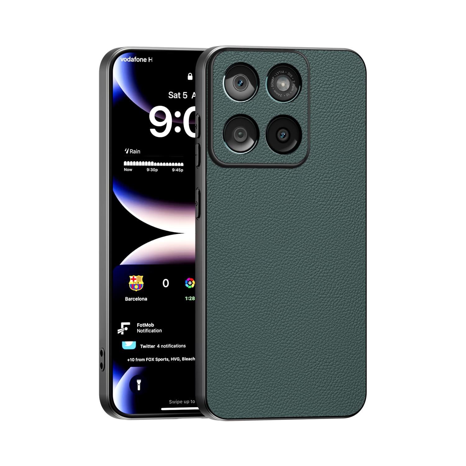 Colore Viola TAUYN Cover Per Motorola Moto G56, Ultra Sottile Premium PU Pelle Indietro Custodie, Telaio In Morbido Silicone, Antiurto, Antigraffio Proteggere Motorola Edge 40 Neo
