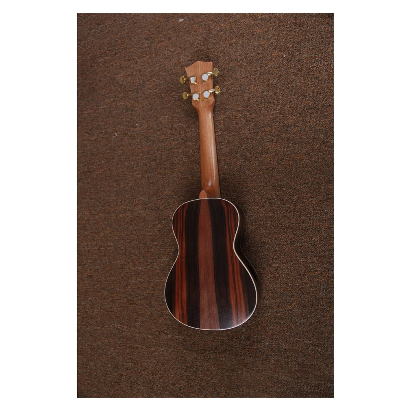 24-calowy Drewniany Ukulele Z Hebanu, Specjalny Otwór Dźwiękowy, 4-strunowy Ukulele, Mały Instrument Gitarowy Zestaw Startowy do Ukulele