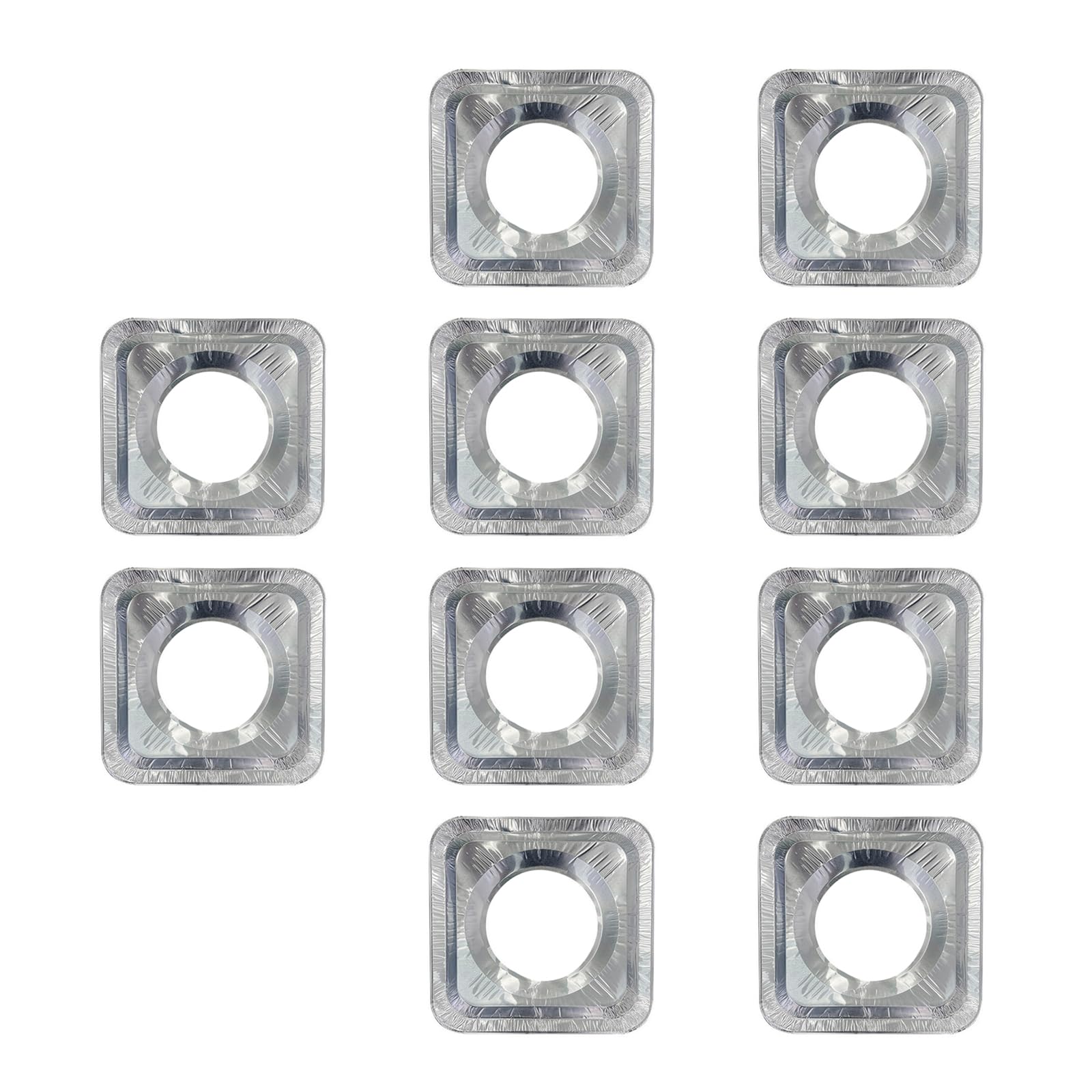 Buxuaaaa 10Pieces Tin Stove Burners Liners Oven Covers Stove Liners Kitchen Tool Perfect for Clean Cooking Surfaces Oil Protector