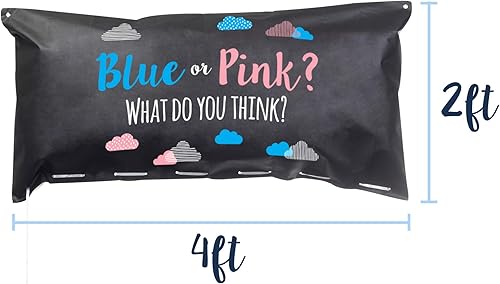 Miniatura 6 de Pop Fizz Designs | Bolsa de globo para revelación de género | ¿Azul o rosa?