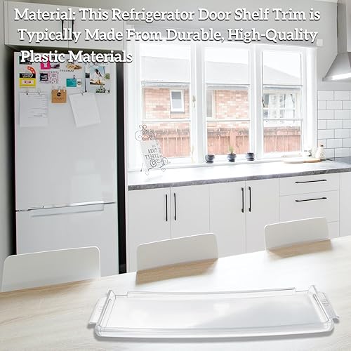 Miniatura 3 de Reemplazo del estante de la puerta del refrigerador para GE refrigerador estante Trim (transparente) WR71X10761 WR71X10289 Insertar piezas del módulo