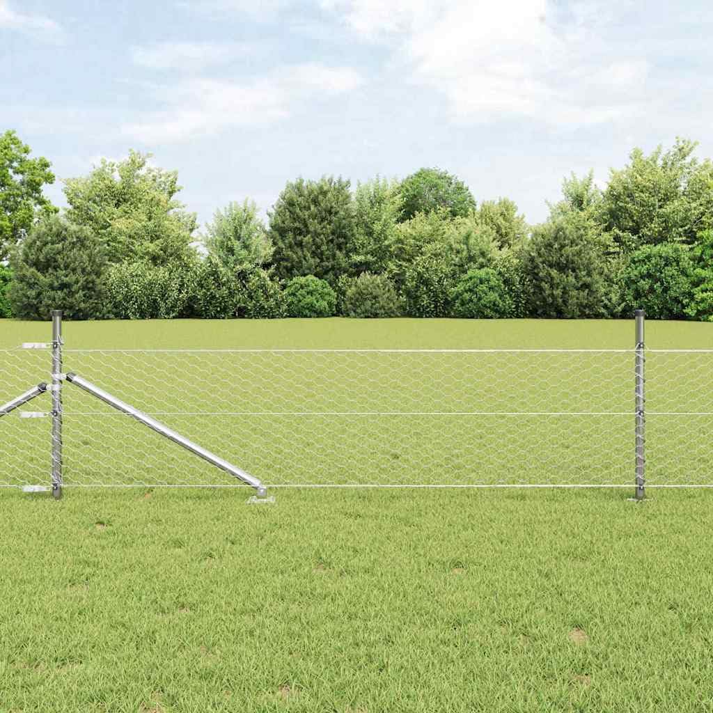 Poteau de clôture en acier de 50 m pour sécuriser les grands jardins et potagers