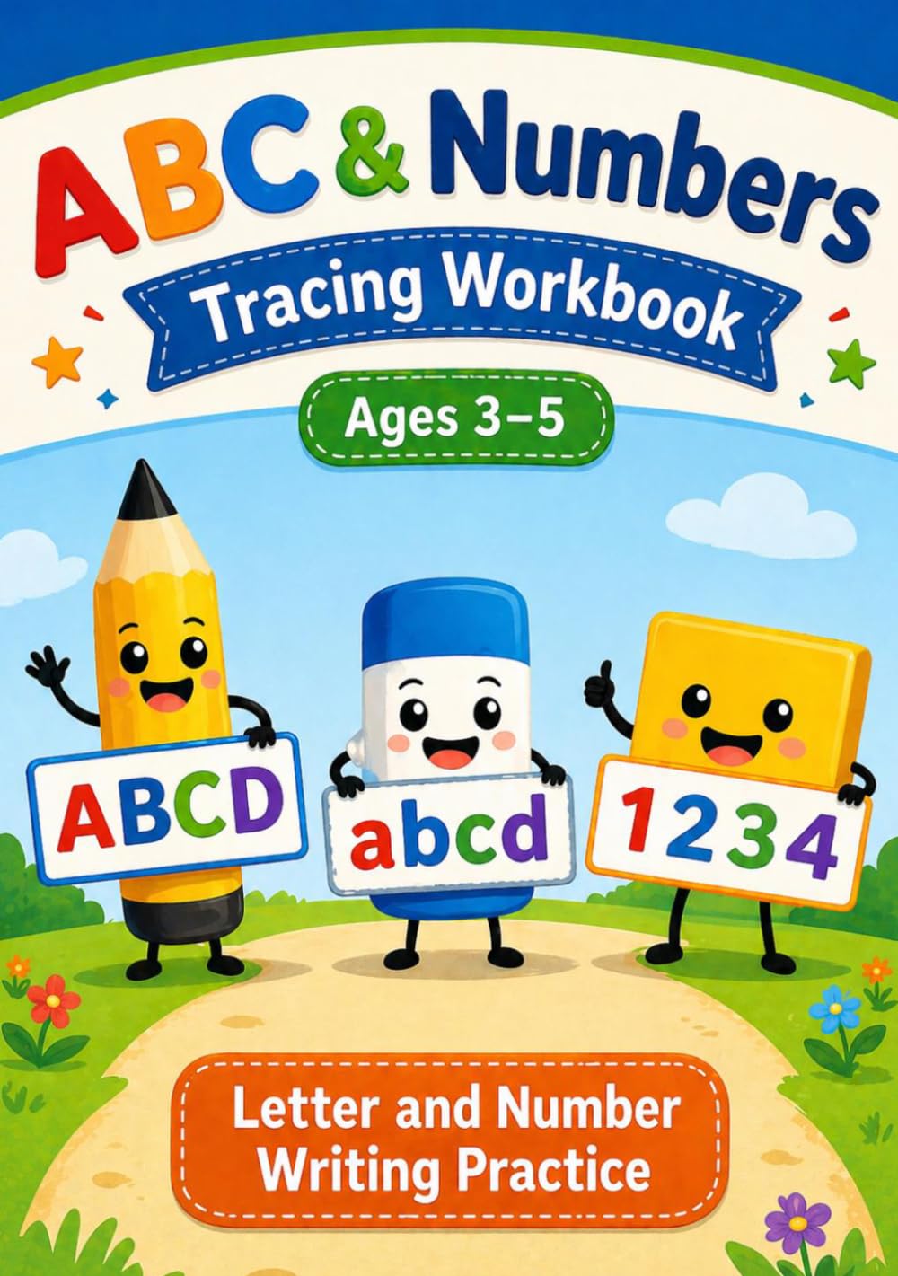 ABC and Numbers Tracing Workbook for Kids Ages 3–5: Writing Practice for Preschool & Kindergarten