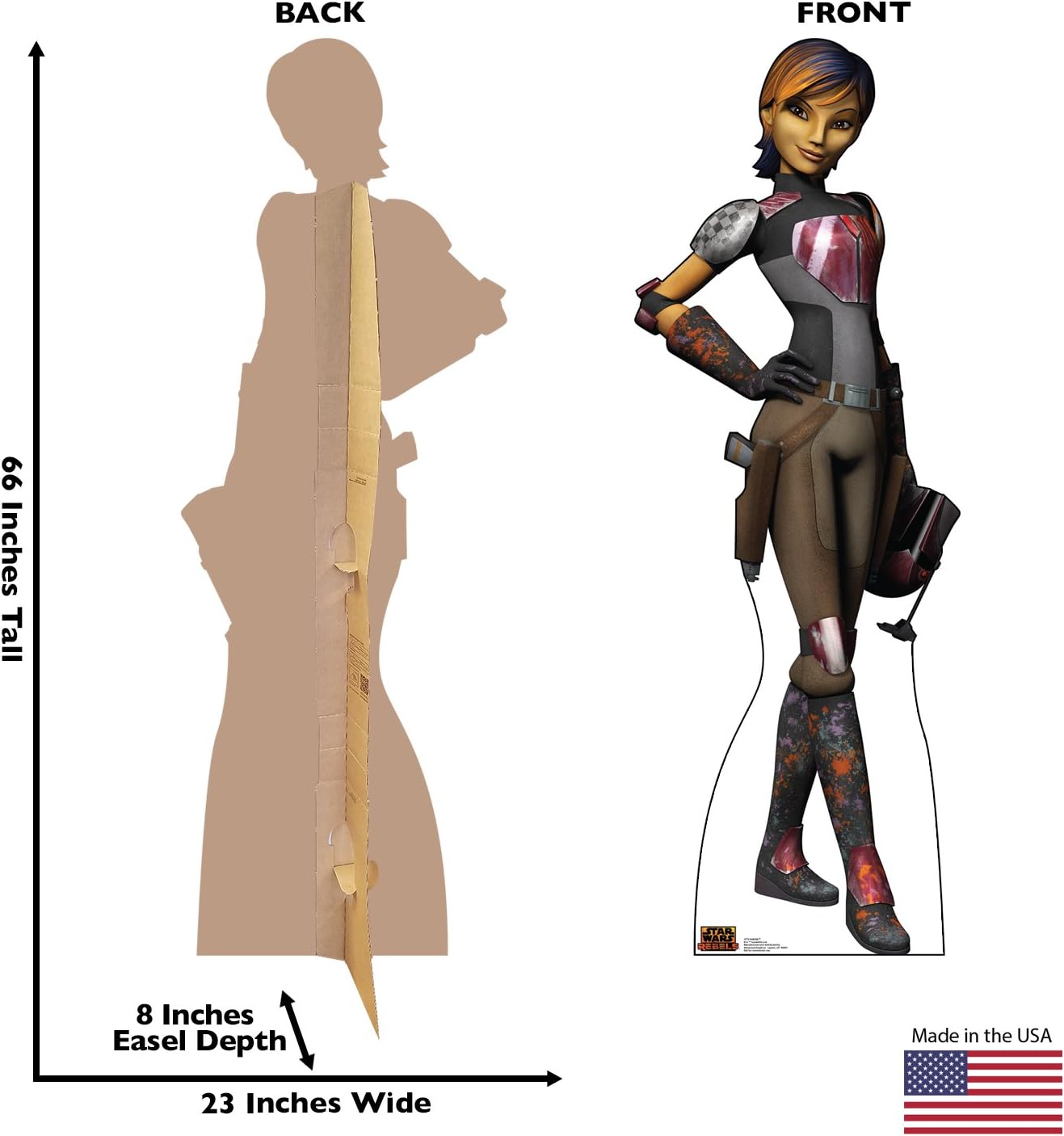 Cardboard People Storm Trooper Life Size Cardboard Cutout Standup - Disney's Star Wars Rebels