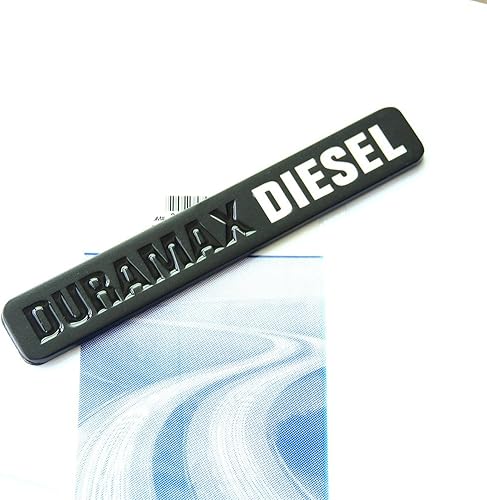 Miniatura 9 de Yoaoo Paquete de 2 insignias de emblema de camión Duramax Allison OEM compatibles con Silverado 2500 3500 Hd Sierra Cromo Rojo