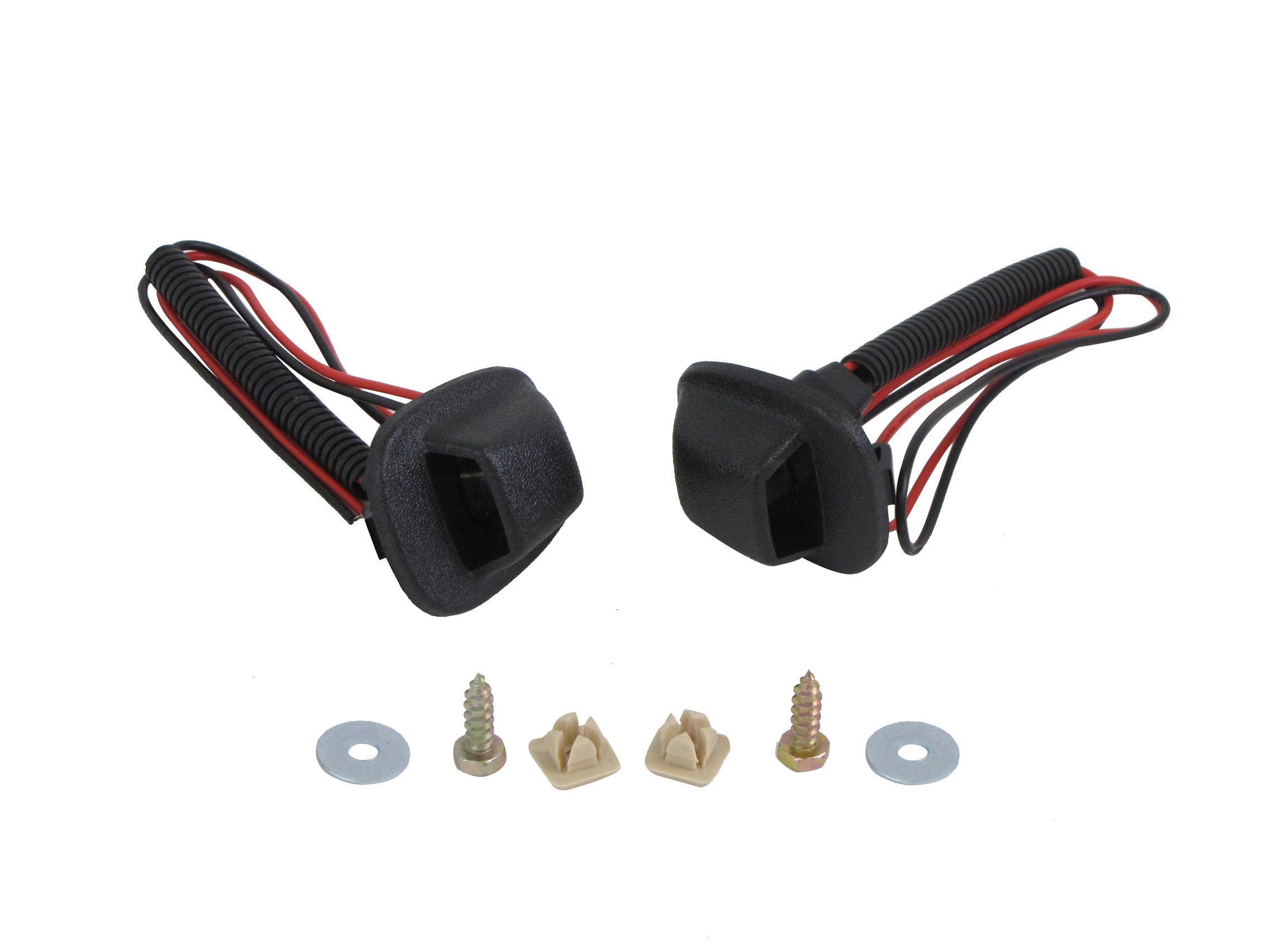 For 98-04 FRONTIER REAR STEP BUMPER LICENSE LIGHT KIT (WITH LENS , BULB & CABLE , SCREWS)