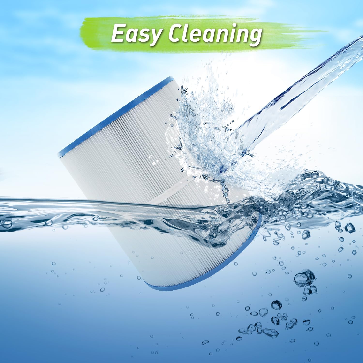 C-8465 Spa Filter Cartridge Replacement Compatible with Watkins 31114, Pleatco PWK65, Filbur FC-3960, 71827, 71828, Tiger River Spa Filter, Watkins 65 Sq.Ft Hot Tub, 2 Pack - Image 5