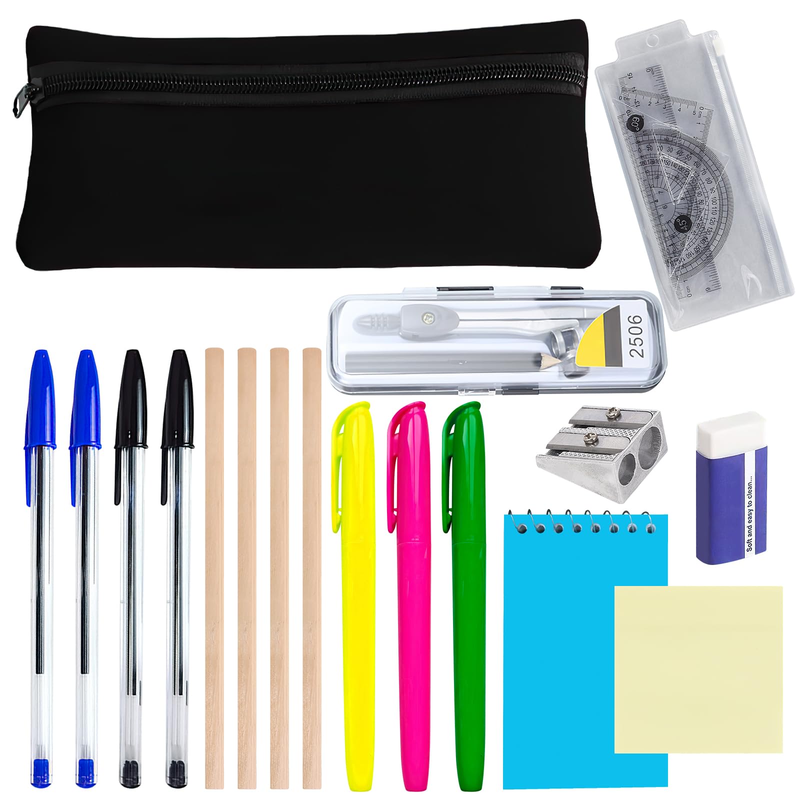 School Stationary Sets, Maths Sets For Secondary School, Back to School Stationery Set, Stationery Supplies, Exam Stationer Set, Maths Kit, Back To Schools Stationer Ruler Kit For Office Home Schools