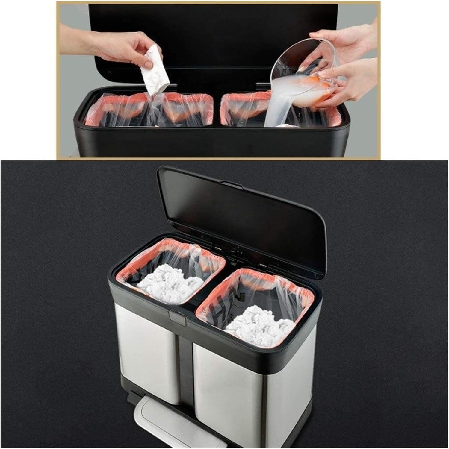 ホーム＆キッチン Mbillion フタ付きゴミ箱 分別 2段 おしゃれ ごみ箱