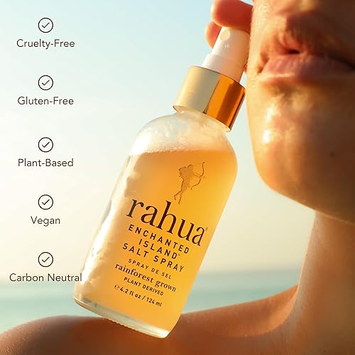 Miniatura 5 de Rahua Spray de sal de Isla Encantada 42 Fl Oz basado en plantas producto de peinado de cabello Tousle y estilo spray de sal de mar rosa da cabello
