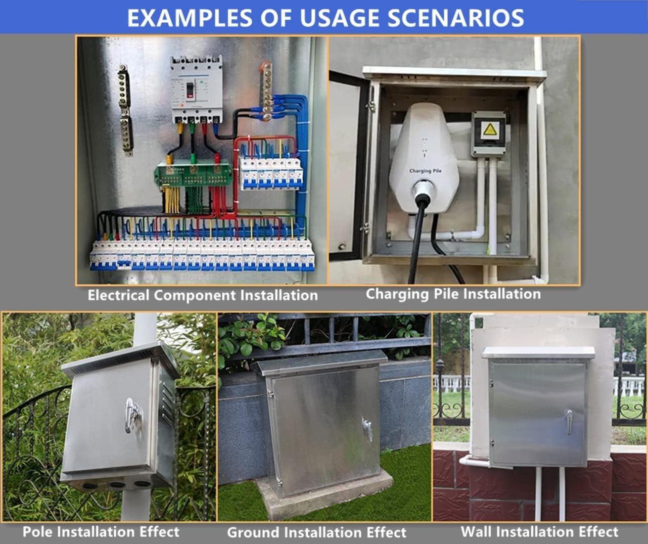 500x400x160 mm Quadro Elettrico da Esterno, Scatola Stagna Elettrica da Esterno, Cassetta Elettrica Esterna da Muro, Scatole Elettriche da Parete, Cassetta Contatore Gas per Uso Interno ed Esterno