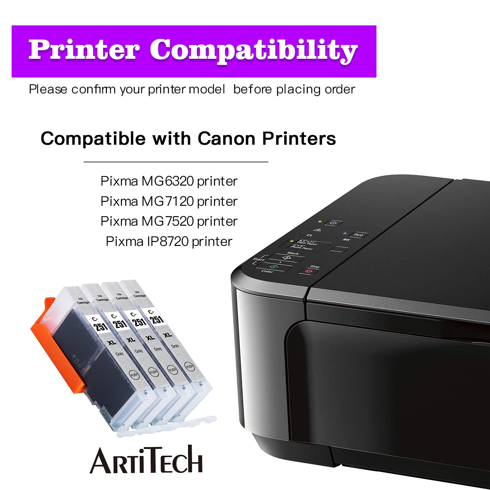 HWDID PGI 250 pgi 250 cli 251 Ink Cartridge Compatible For Canon PIXMA IP7220 IP HWDID PGI 250 pgi 250 cli 251 Ink Cartridge Compatible For Canon PIXMA IP7220 IP