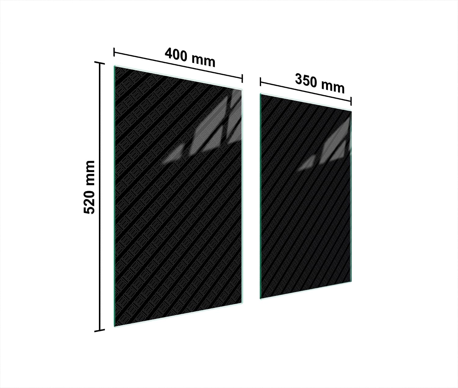 DarHaus Herdabdeckplatte 75x52cm Herbst Holz - Ceranfeld Abdeckung Glas
