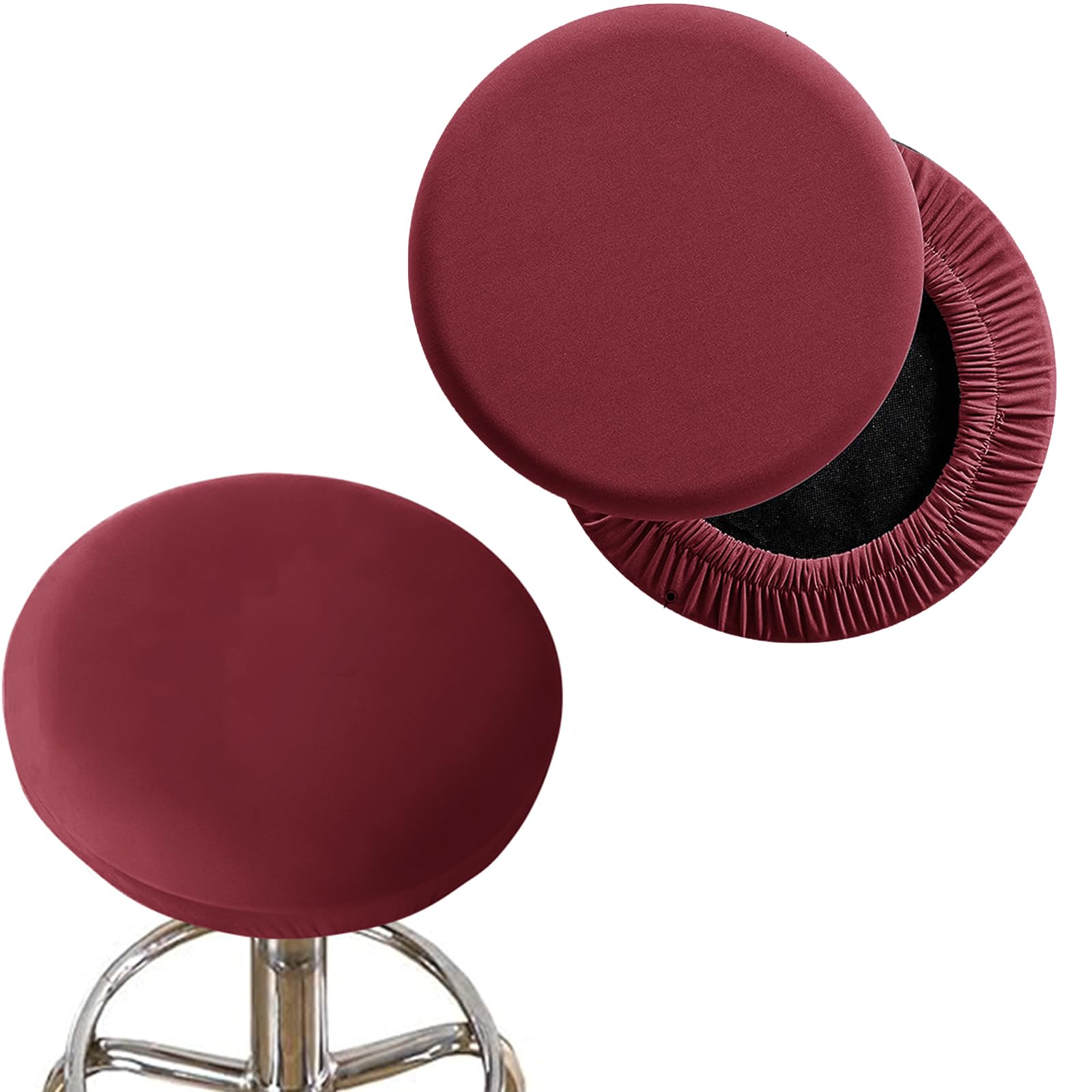 Housses de tabouret de bar rondes élastiques lot de 6