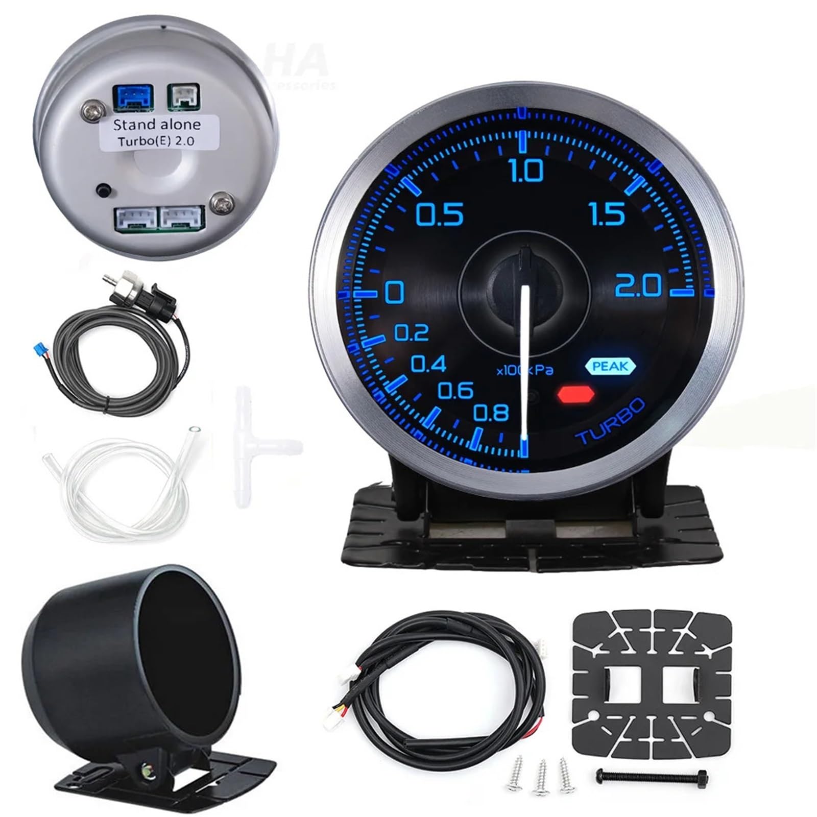 Medidor automático de Coche Def A1 Advance 60mm 7 Colores presión Aceite Temperatura Agua EGT Escape Turbo Boost tacómetro