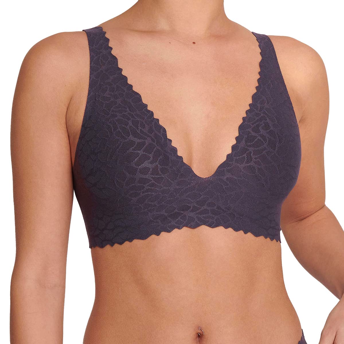 Sloggi Women's sloggi Zero Feel Lace 2.0 Top, BLUEBERRY