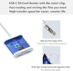 USB C SD Card Reader Type C Memory Card Reader iPhone 17 USBC Micro SD TF Sim Card Digital Camera Adapter Converter to iPhone 16, 15, MacBook Pro/Air, Chromebook, Galaxy and More USB-C Device