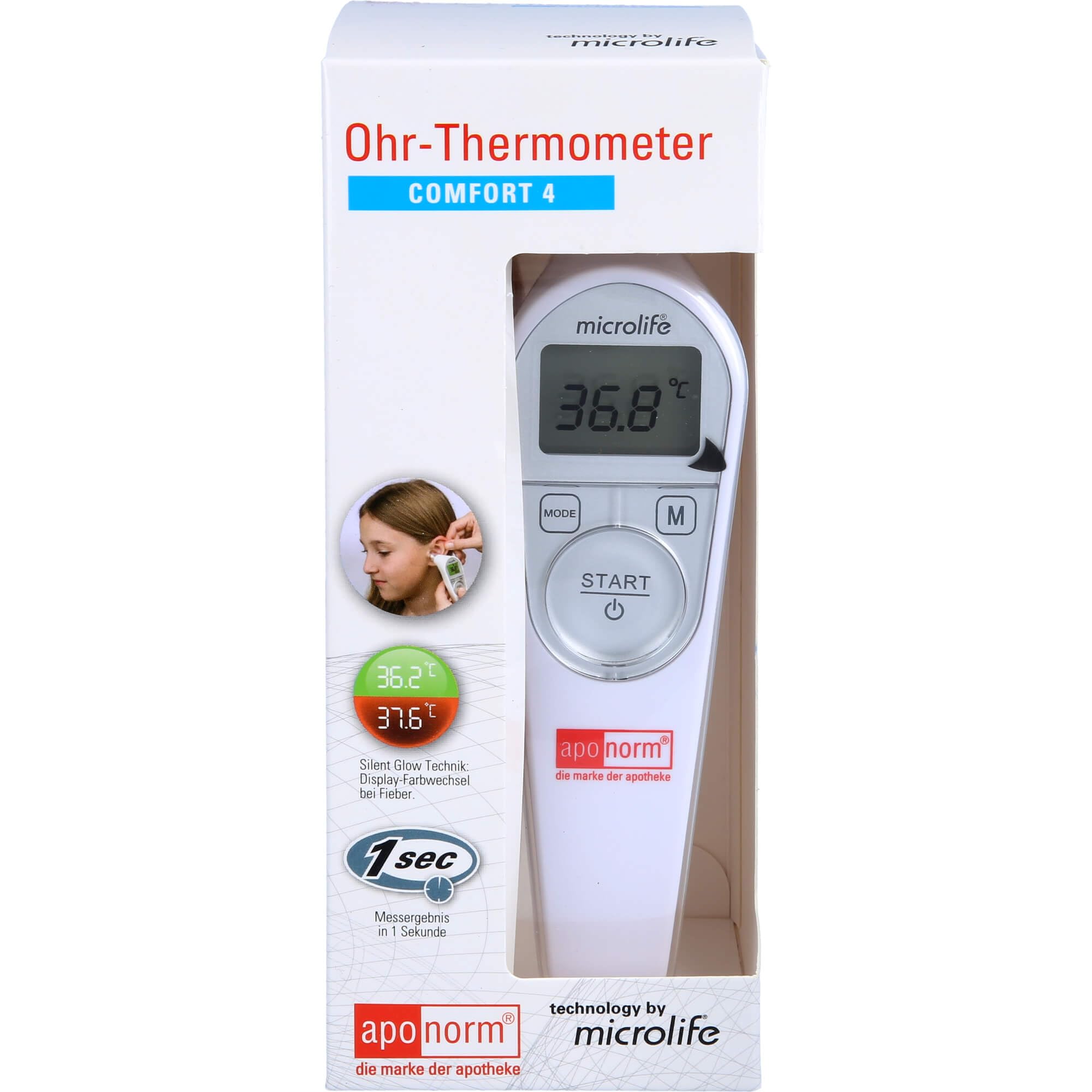 aponorm febbre Termometro Orecchio Comfort 4 1 ST