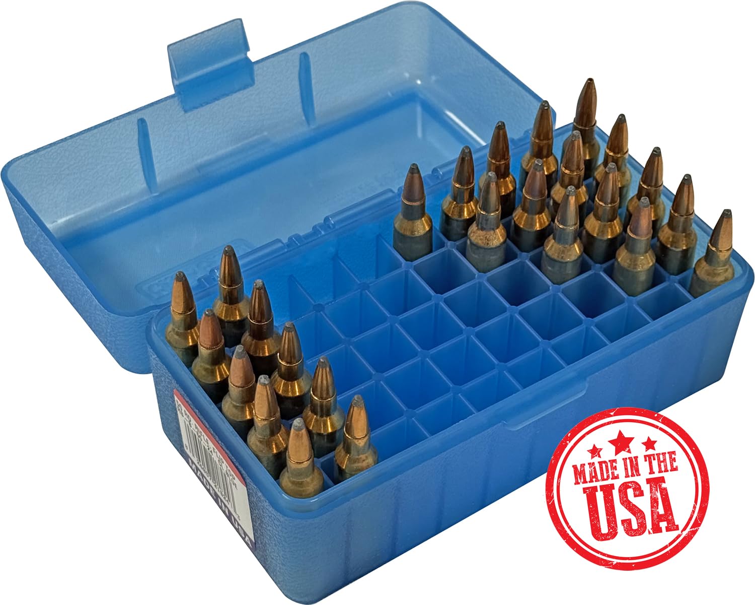 Amazon.com: MTM Case-Gard RS-S-50-24 Rifle Ammo Box, 50 Round, 22