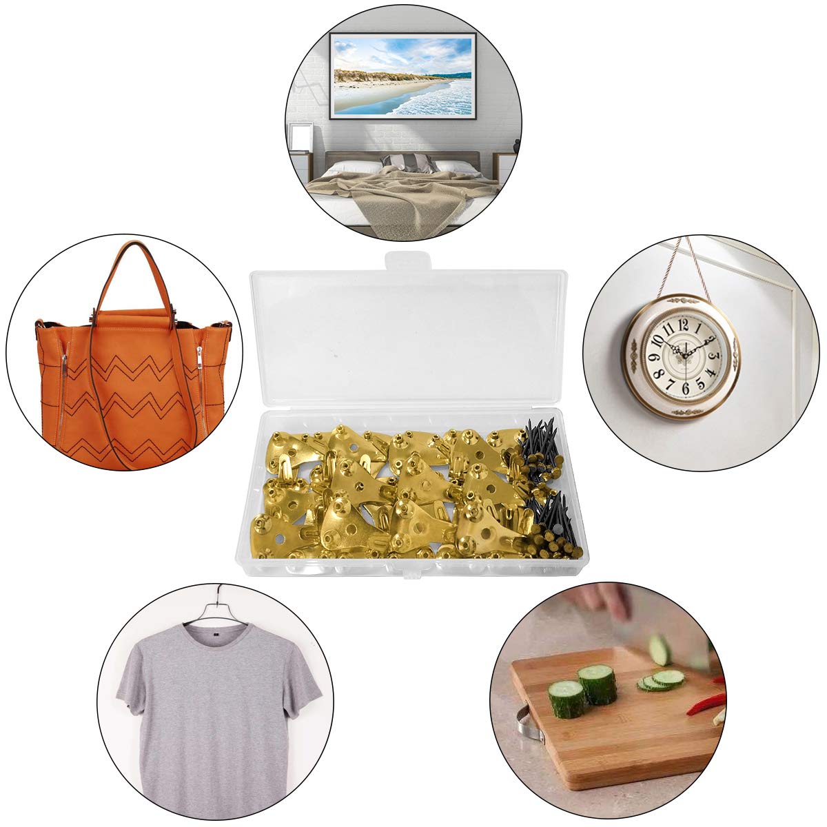 Buy 30PCS Picture Hooks for Hard Walls Picture Hanging Hooks Heavy Duty