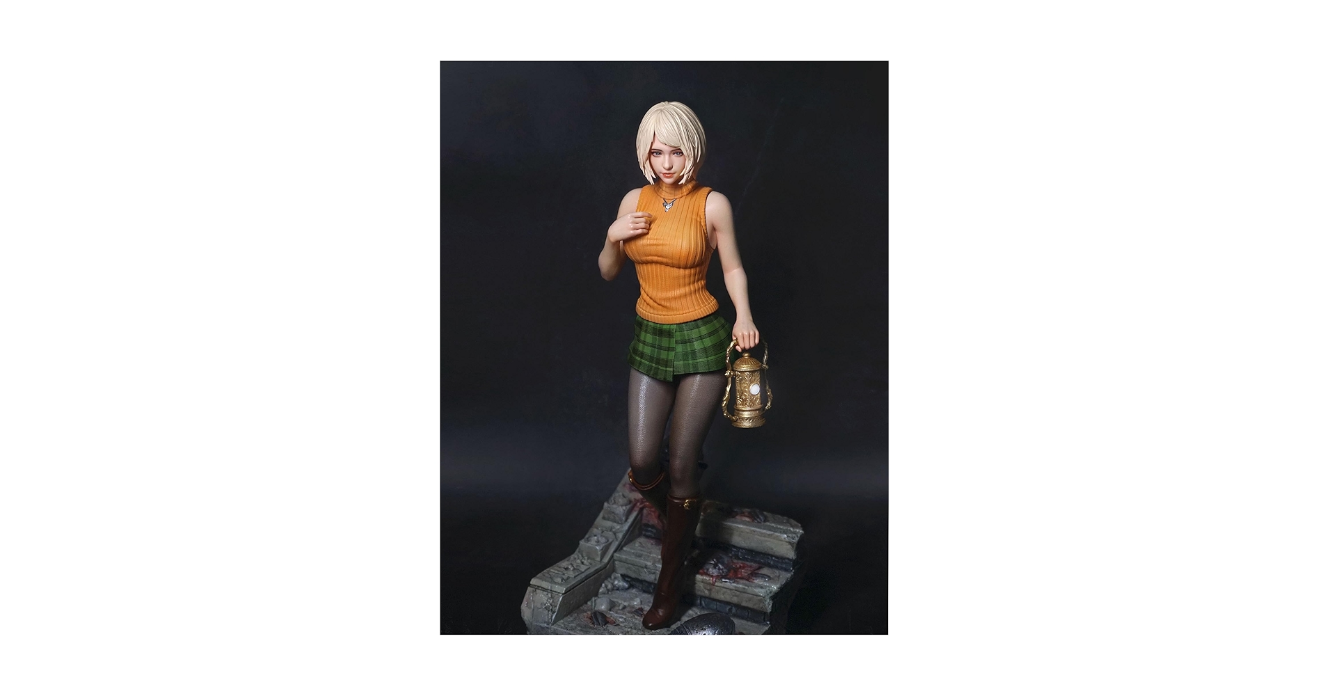 ガレージキット　フィギュア　塗装済　アシュリー・グラハム 20cm Amazon.co.jp: アシュリー・グラハム フィギュア 私服Ver. 1/4