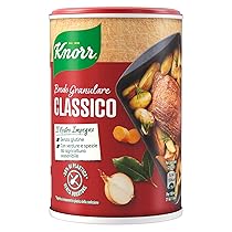 Knorr Brodo Granulare Classico – Brodo Vegetale Sostenibile, Senza Glutine, Lattosio e Conservanti, Ricco di Sapore, Ideale per Zuppe e Carne alla Griglia