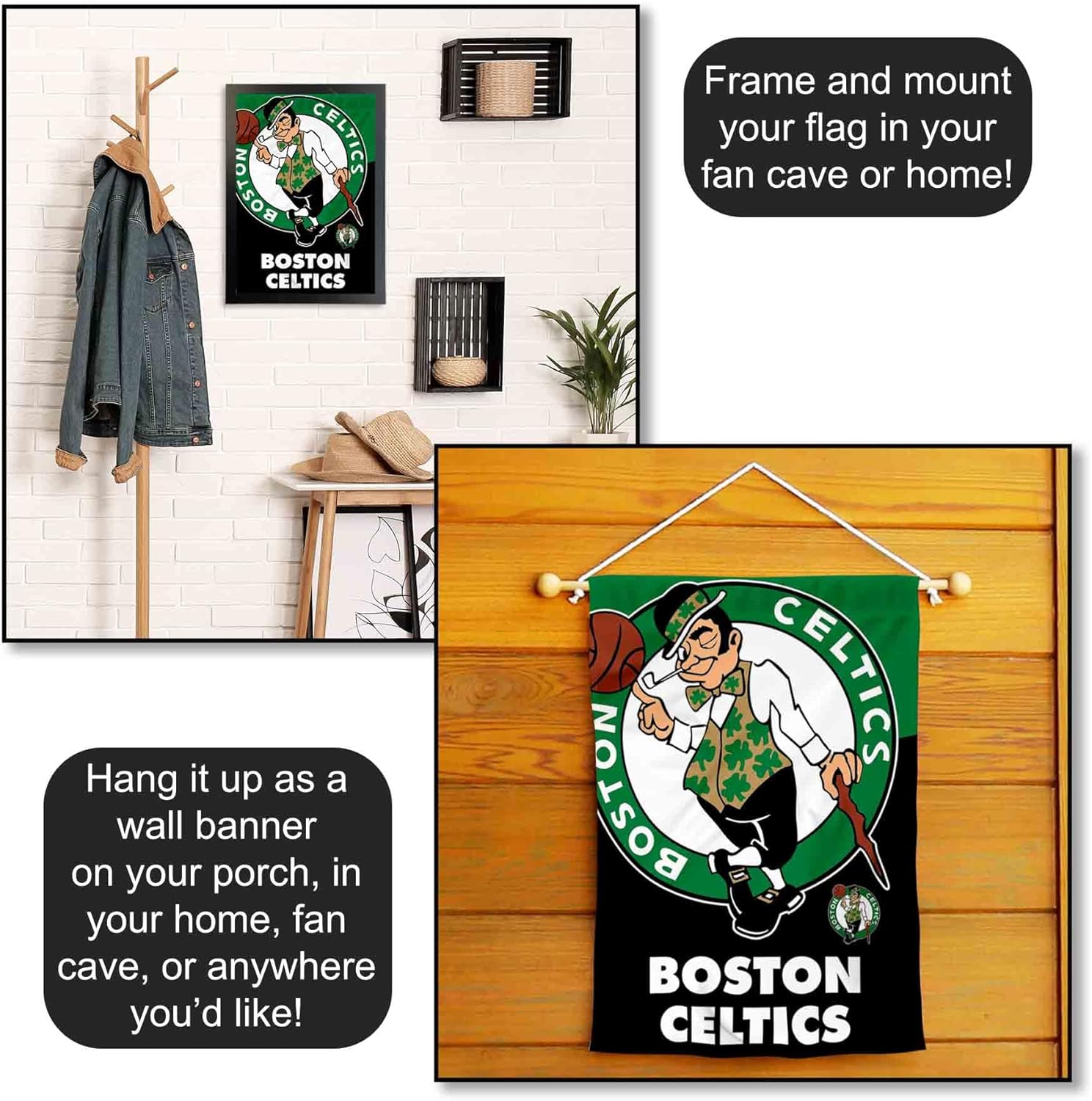 Boston Celtics Double Sided Garden Flag - Image 5