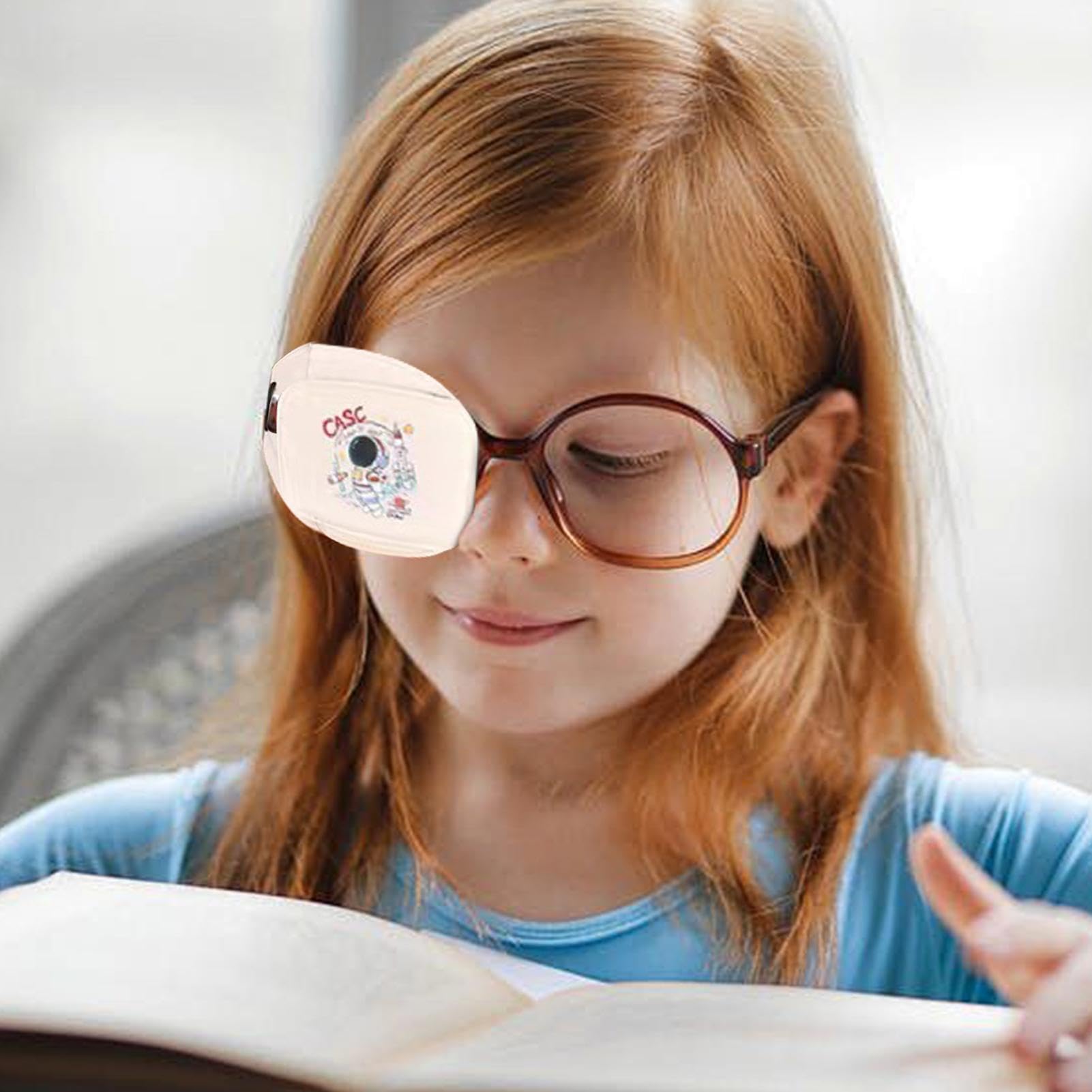 Glasses Eye Patch, Shading Soft Cotton Eye Patch, Multifunctional Glasses Patch, Soft Eye Patch, Children Glasses Eyepatch, Easy To Use, Portable for Boys Girls Kids Children