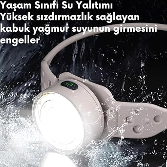 Orret Home 5 Modlu Silikon Gövdeli Kafa Lambası – Type-C Şarj Girişli, Su Geçirmez LED Kafa Feneri, Esnek ve Hafif Tasarım, Kamp, Balıkçılık, Doğa Yürüyüşü ve Gece Kullanımı İçin Uygun (Silikon Kayış) [Enerji Sınıfı A+++]