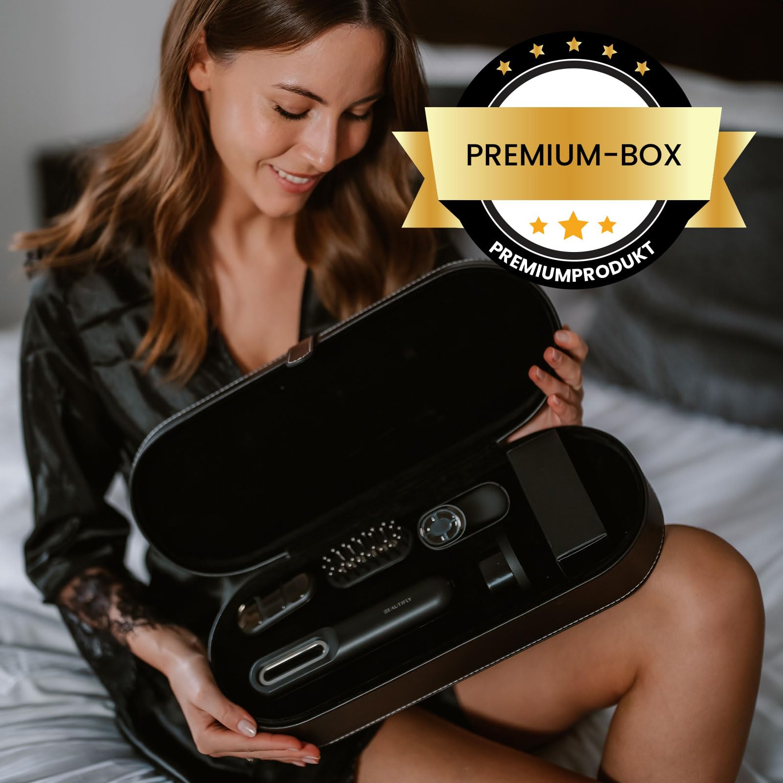 Beautifly Prestige Tri-Action Golden urządzenie do masażu twarzy – urządzenie do masażu zapobiegającego starzeniu się skóry z najwyższą innowacją w pielęgnacji skóry z czyszczeniem ultradźwiękowym i