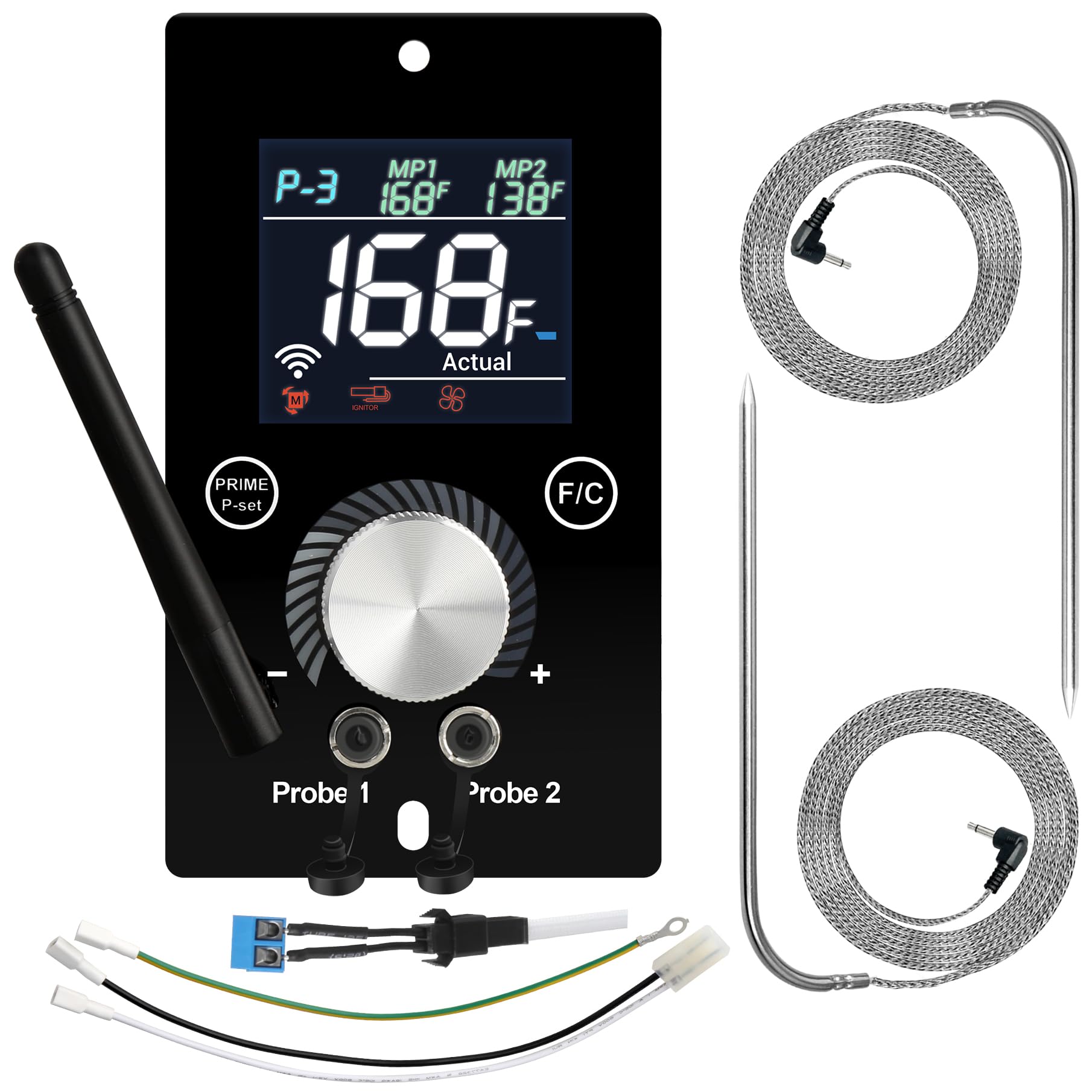 Photo 1 of Universal WiFi PID Digital Thermostat for Traeger Control Panel Replacement for Pit Boss Controller for Asmoke Z Grills and More Wood Pellet Smoker with Temperature Meat Probe Grill Accessories