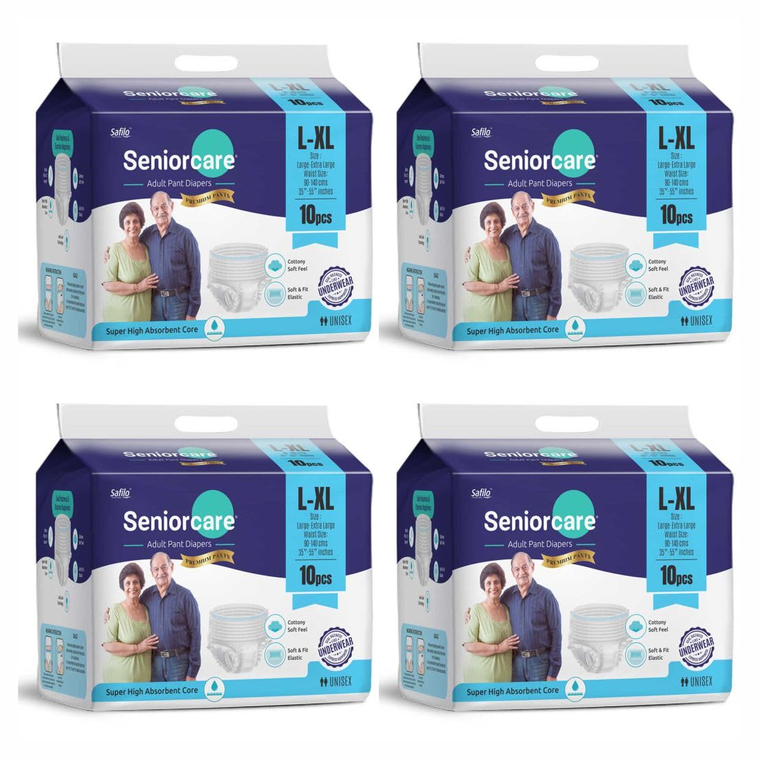 Seniorcare Unisex Adult Pant Style Diapers-Large Size, 40 Pieces|Waist Size, 90-140 Cm|35"- 55"|Pull Up Diaper Pants With Extra Absorption & Upto 12Hrs Leakage Protection|With Elastic Wiastband (B0BNV81NCS) Amazon Price History, Amazon Price Tracker