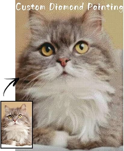 Kits de pintura de diamantes personalizados, hazlo tú mismo, personaliza tu propia imagen, arte personal de diamantes 5D para adultos, regalos