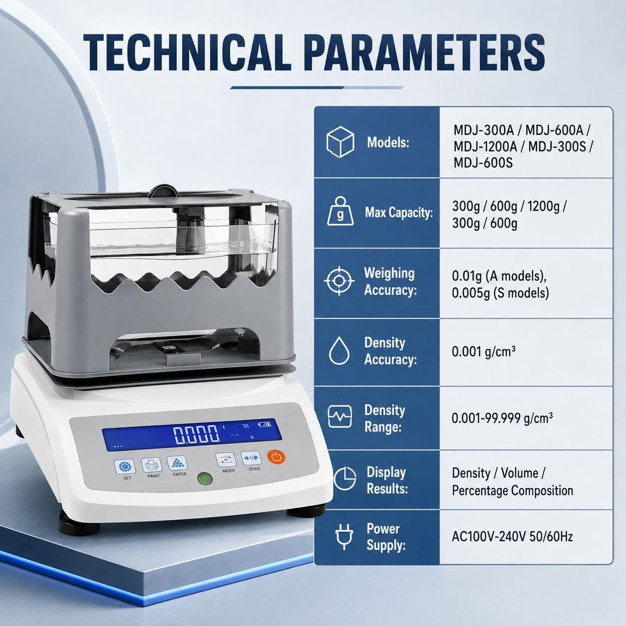 Automatyczny Tester Czystości Złota I Miernik Gęstości, 0,001~99,999G/cm3