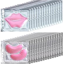 30 Pairs Lip Mask & Eye Mask, Under Eye Patches for Puffy Eyes and Dark Circles,Reduce Fine Lines, Small Gifts, Bridesmaid Gifts, Bridal Shower Gifts, Bulk Gifts, Wedding Party Favors