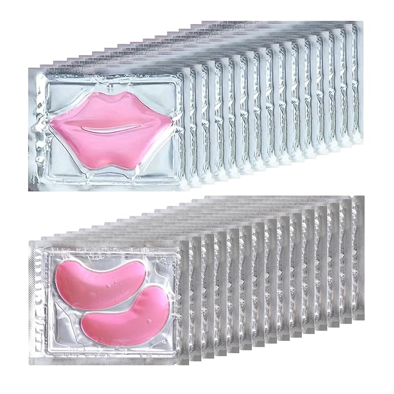Máscaras para olhos e lábios Miniling, 30 pares