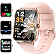 Smart Watches for Women (Make/Answer Calls), Alexa Built-in Smart Watch for Android/iPhones with Receive Messages/Emails/Reminders, 1.85" HD Fitness Tracker Watch with Heart Rate/Sleep/SpO2 Monitor