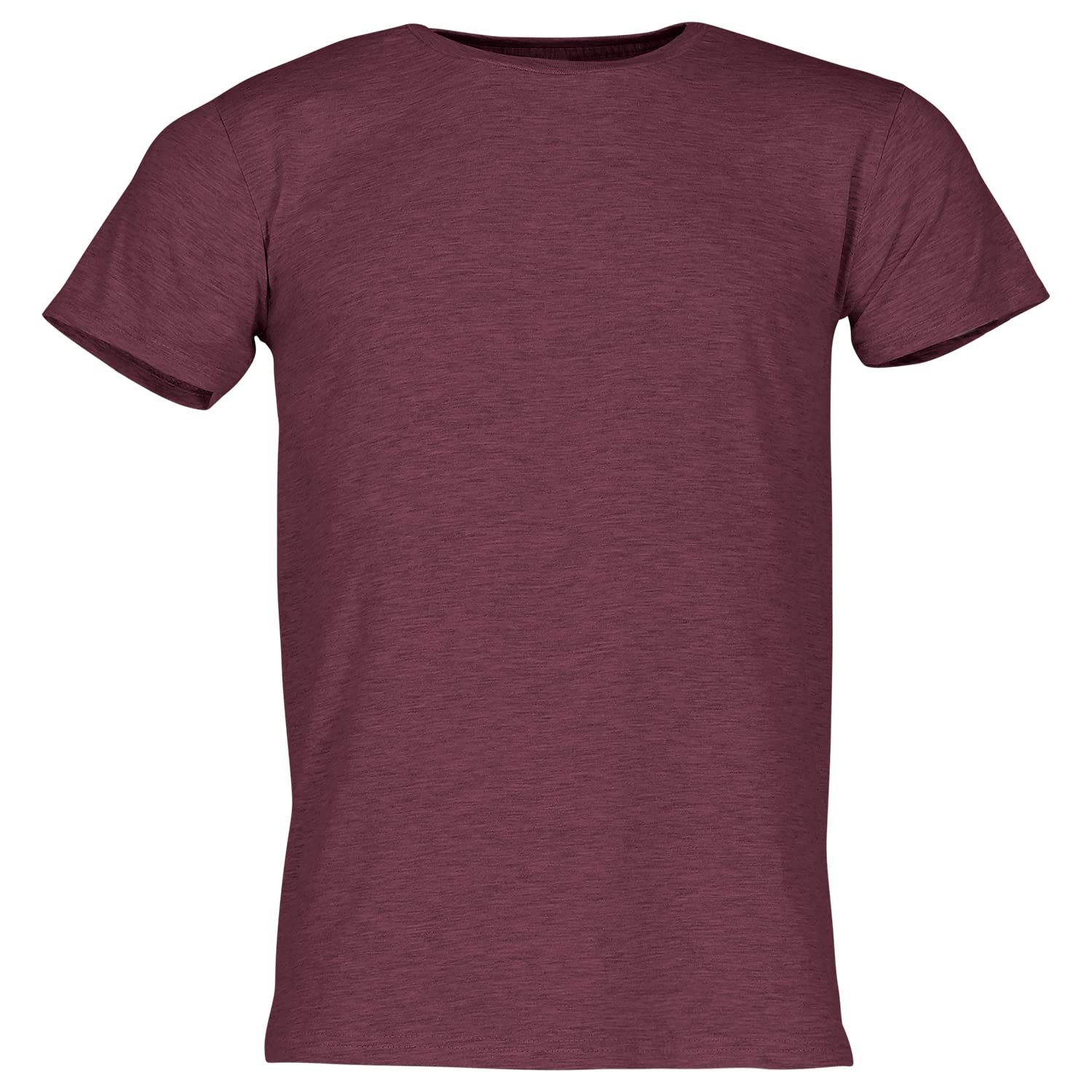 Screen Stars Fruit of The Loom Men's Plain T-Shirt 100% Cotton, Burgundy, S