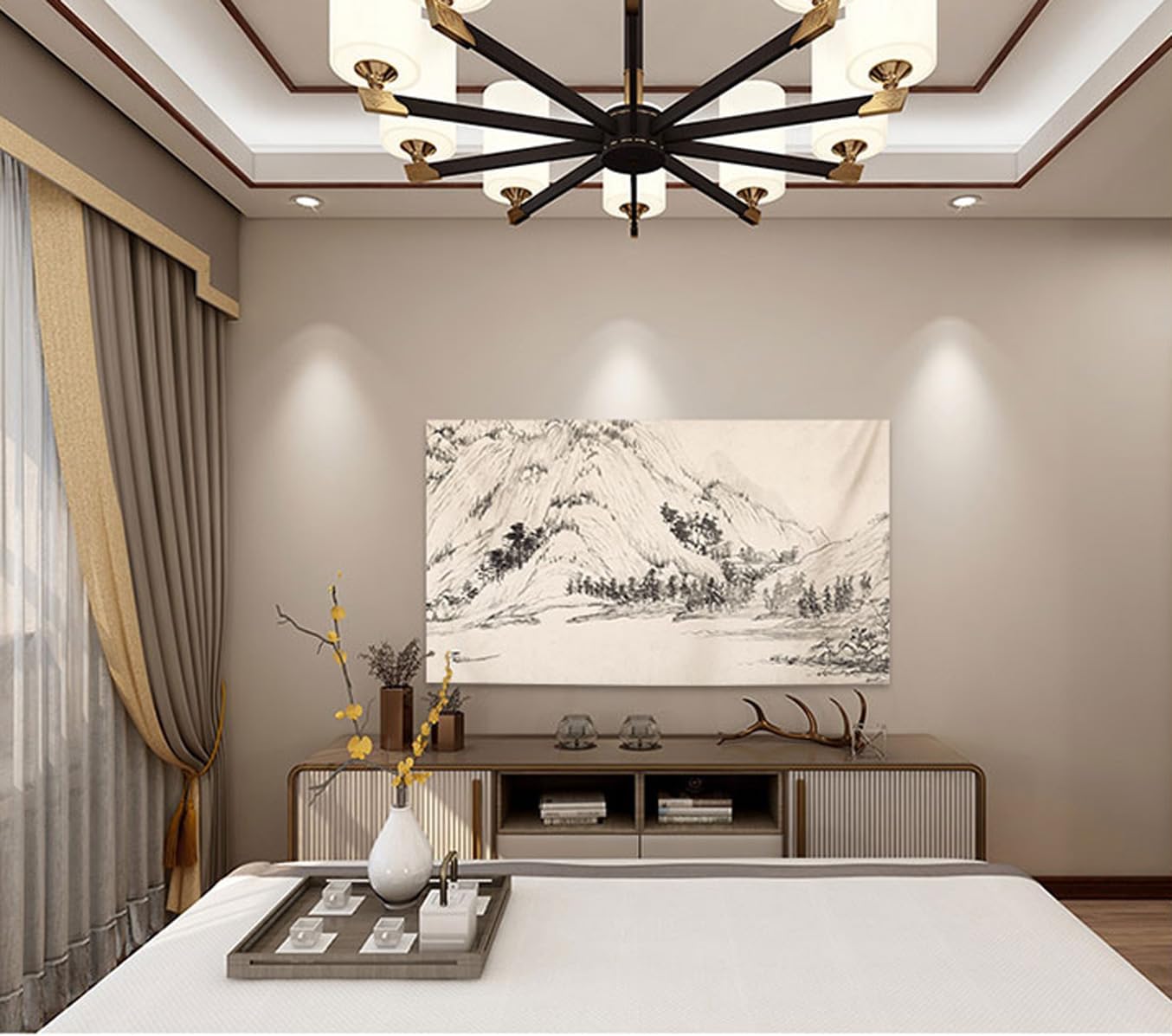 TV Dust Cover Dustproof LCD LED HD Panel Case Computer Monitor Cover Sleeve Compatible 32-85IN PC Desktop and TV Display Screen Protector Cover(Size:48IN,Color:B)