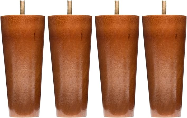 Amazon Com Sofa Legs Set Of 4 Round 5 Inch Replacement Solid Wood Furniture Leg Extenders For Sofa Couch And Chair Home Kitchen