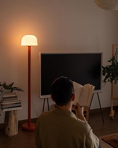 Miniatura 8 de Lámpara de pie con forma de hongo con control remoto, lámpara de pie LED regulable de 59 pulgadas de alto con temperatura de color ajustable,