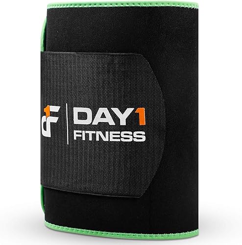 Miniatura 6 de Day 1 Fitness - Cinturón reductor de cintura duradero para pérdida de peso, entrenamiento abdominal, 5 opciones de tamaño, pequeño a XXL, unisex