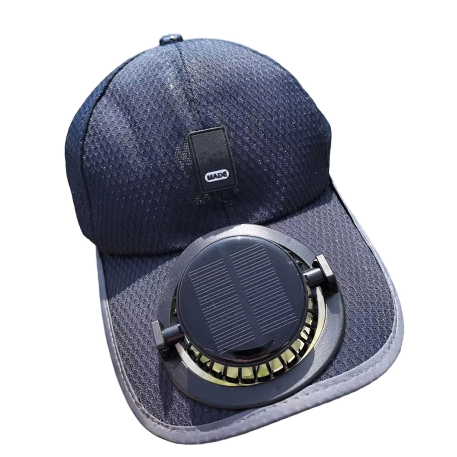 YUXITA Solar Powered Cooling Fan Hat With USB Charging For Outdoor Activities 600mAh Rechargeable Adjustable Ventilated Sun Hat