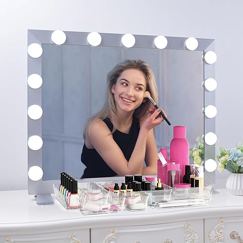 Miniatura 5 de Juego de 65 organizadores de cajones, 4 tamaños, organizadores de cajones de plástico transparente y contenedores de almacenamiento para cocina,