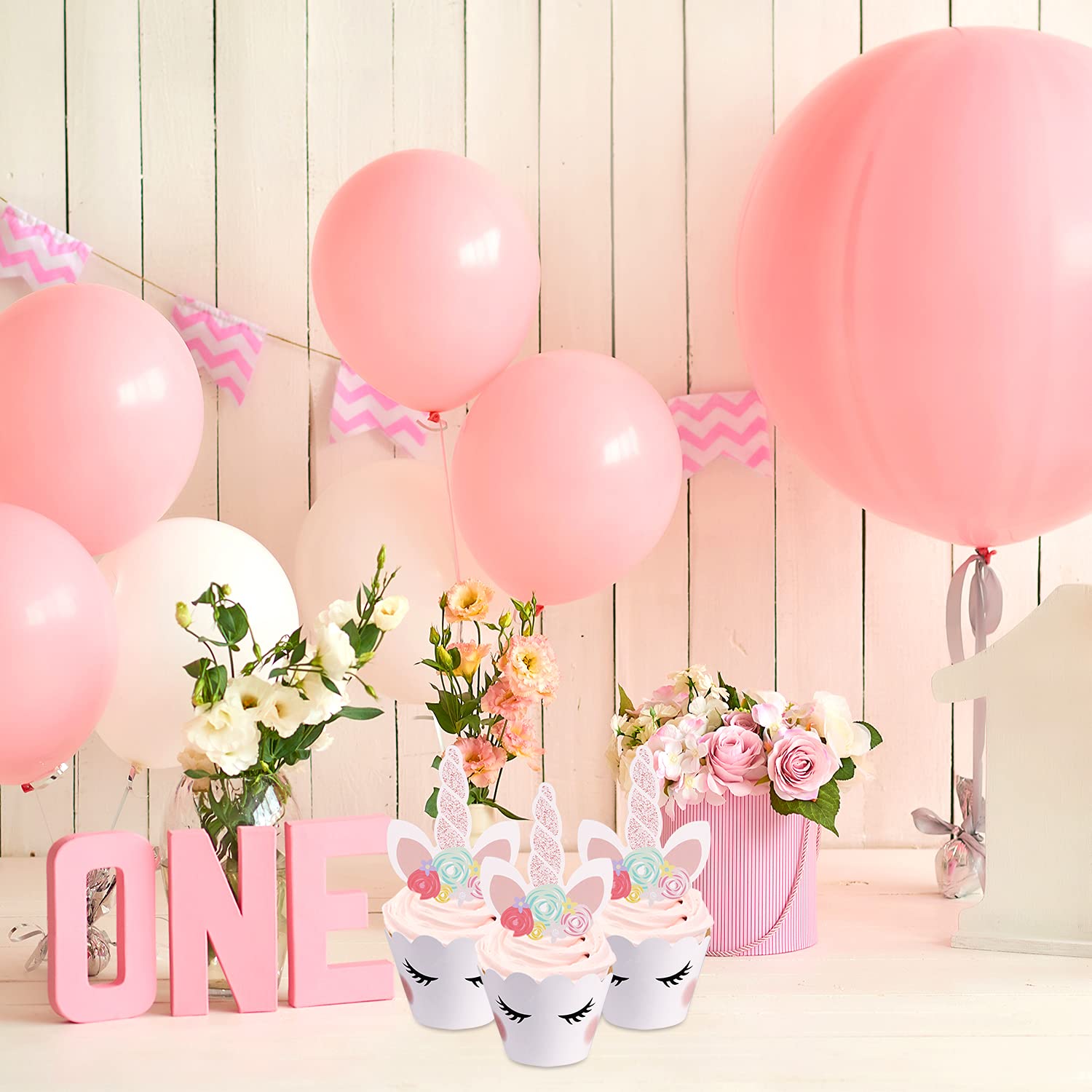 24 Stück Einhorn Cupcake-Deko – Niedliche Topper & Wrapper Für Kindergeburtstage & Feste