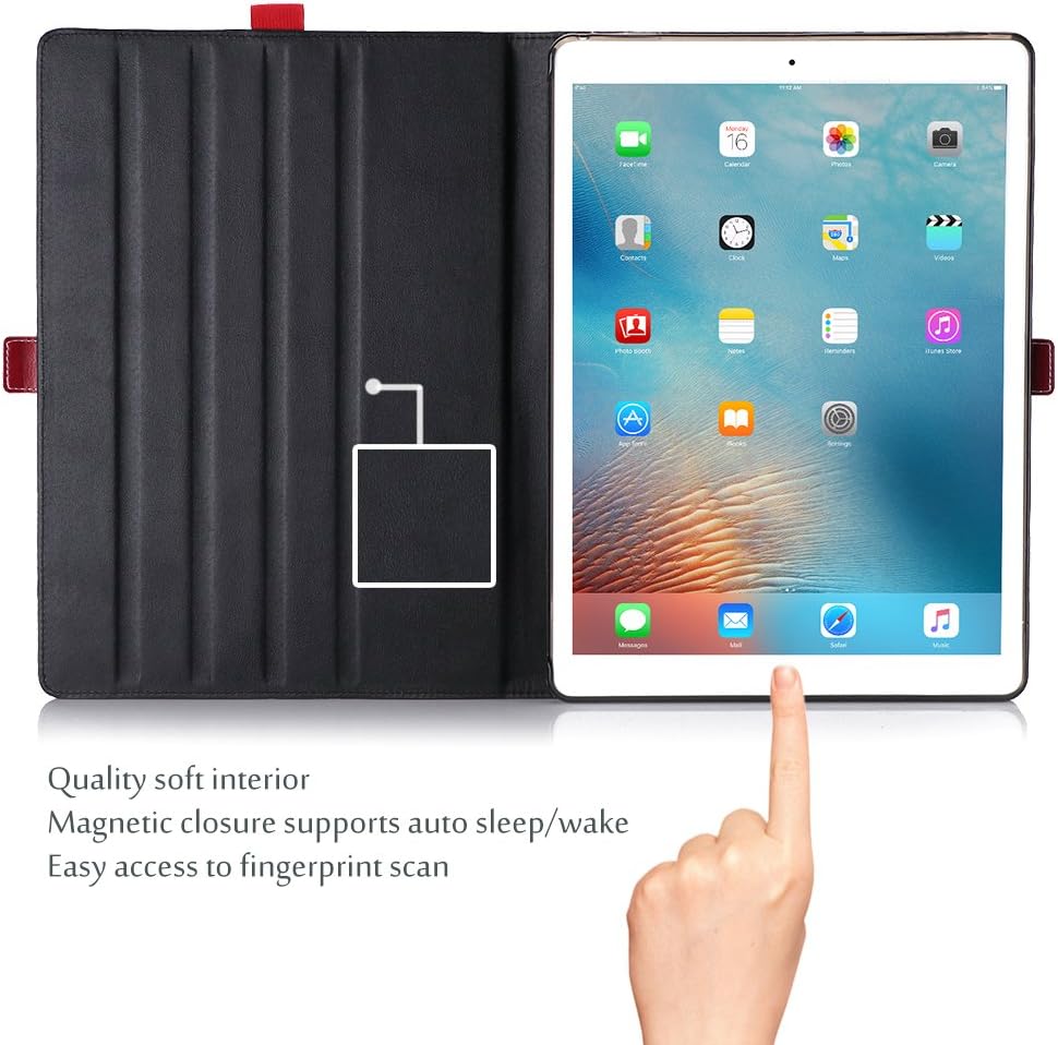 60% Off Discount ProCase iPad Pro 12.9 2017 / 2015 Case - Premium Stand Case Folio Cover for Apple iPad Pro 12.9 Inch (1st Gen 2015) / iPad Pro 12.9 (2nd Gen 2017), with Apple Pencil Holder -Wine Red